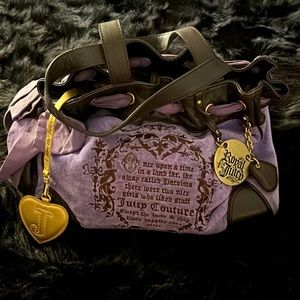 Large purple & brown Juicy Couture bag